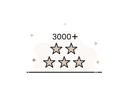 3000+ Five Star Reviews