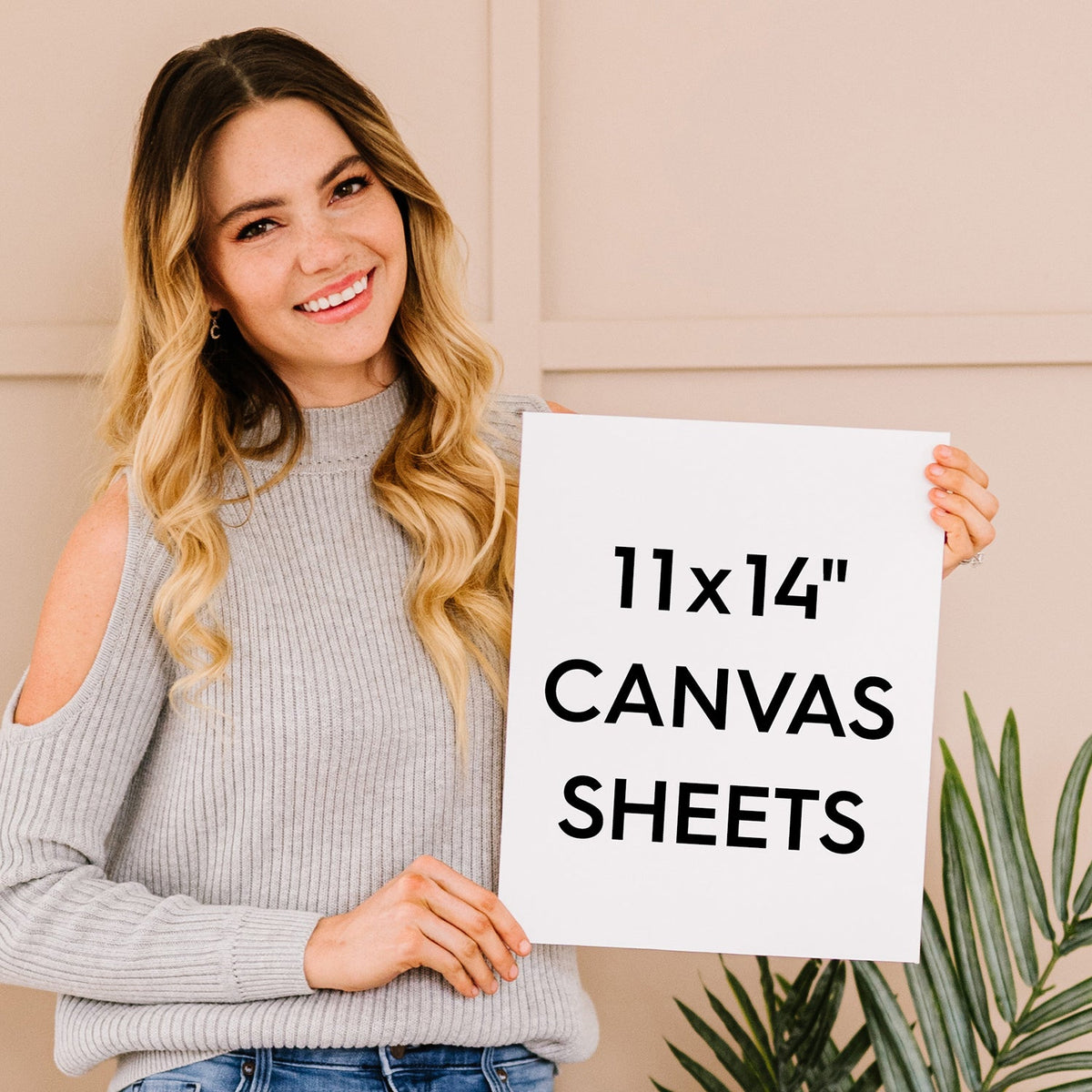 11x14" Canvas Blanks for Painting - Flat Unstretched 100% Cotton Sheets - Hanger Frames
