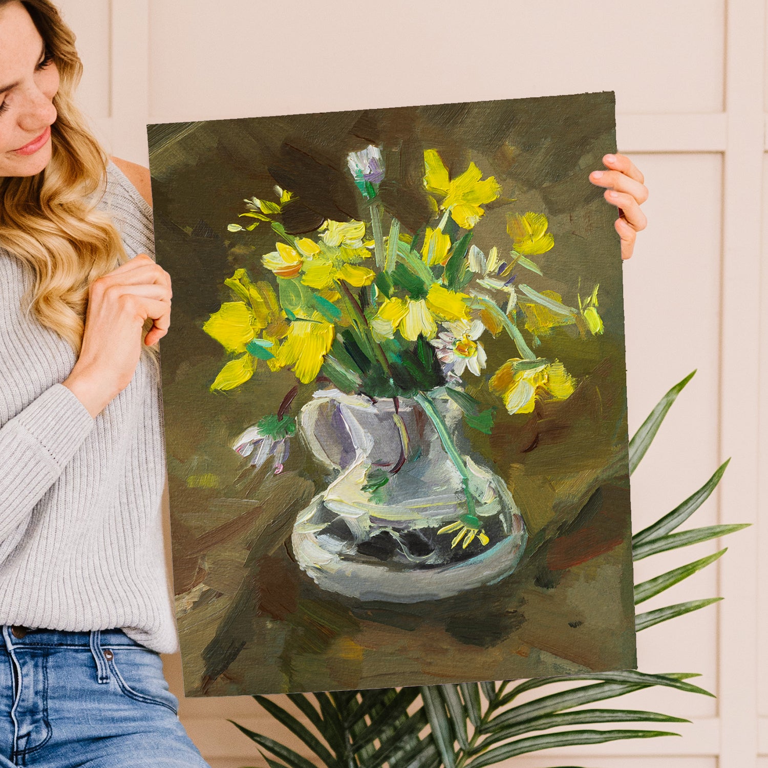 16x20 Plain White Canvases for Painting - 100% Cotton Unstretched - Hanger Frames