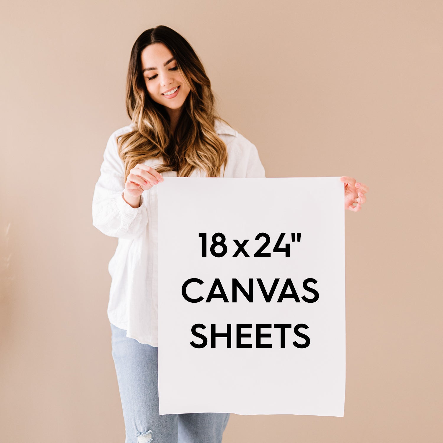 16x20 Plain White Canvases for Painting - 100% Cotton Unstretched