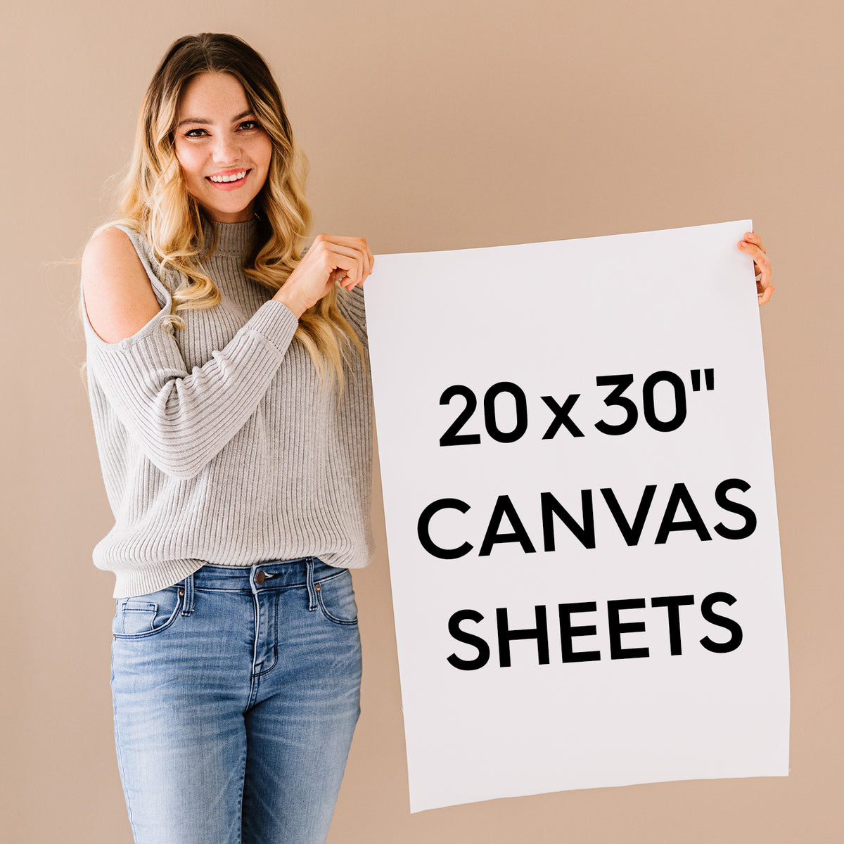 20x30 Unstretched Canvas for Painting - 100% Cotton Art Sheets - Hanger Frames