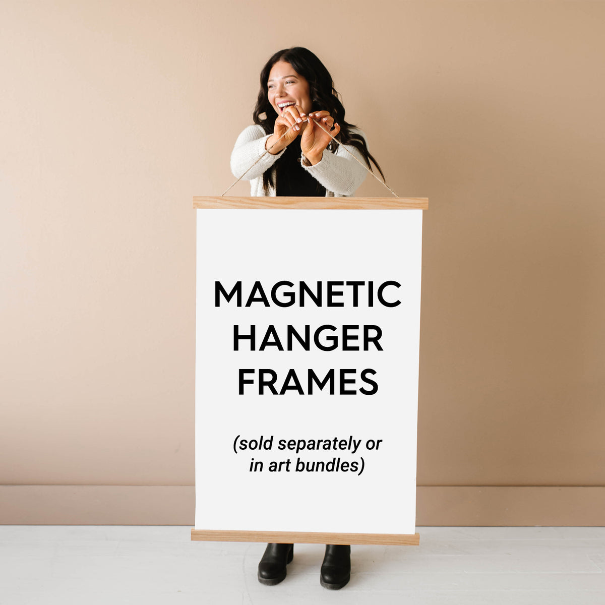 24x36 Large Blank Canvas - Unstretched Rolled 100% Cotton Canvas - Hanger Frames