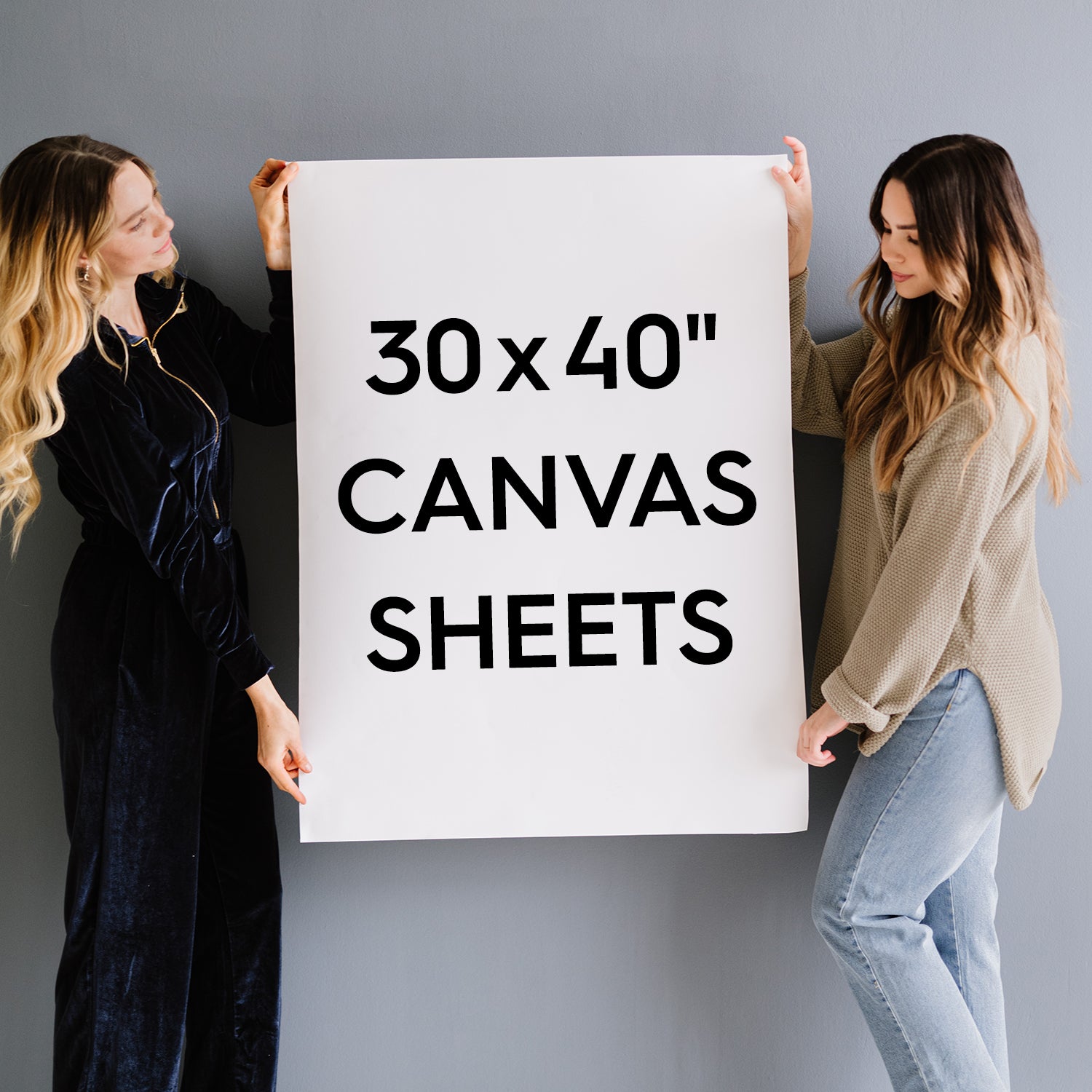 30x40" Big Painting Canvas - Rolled 100% Cotton Canvas Sheets