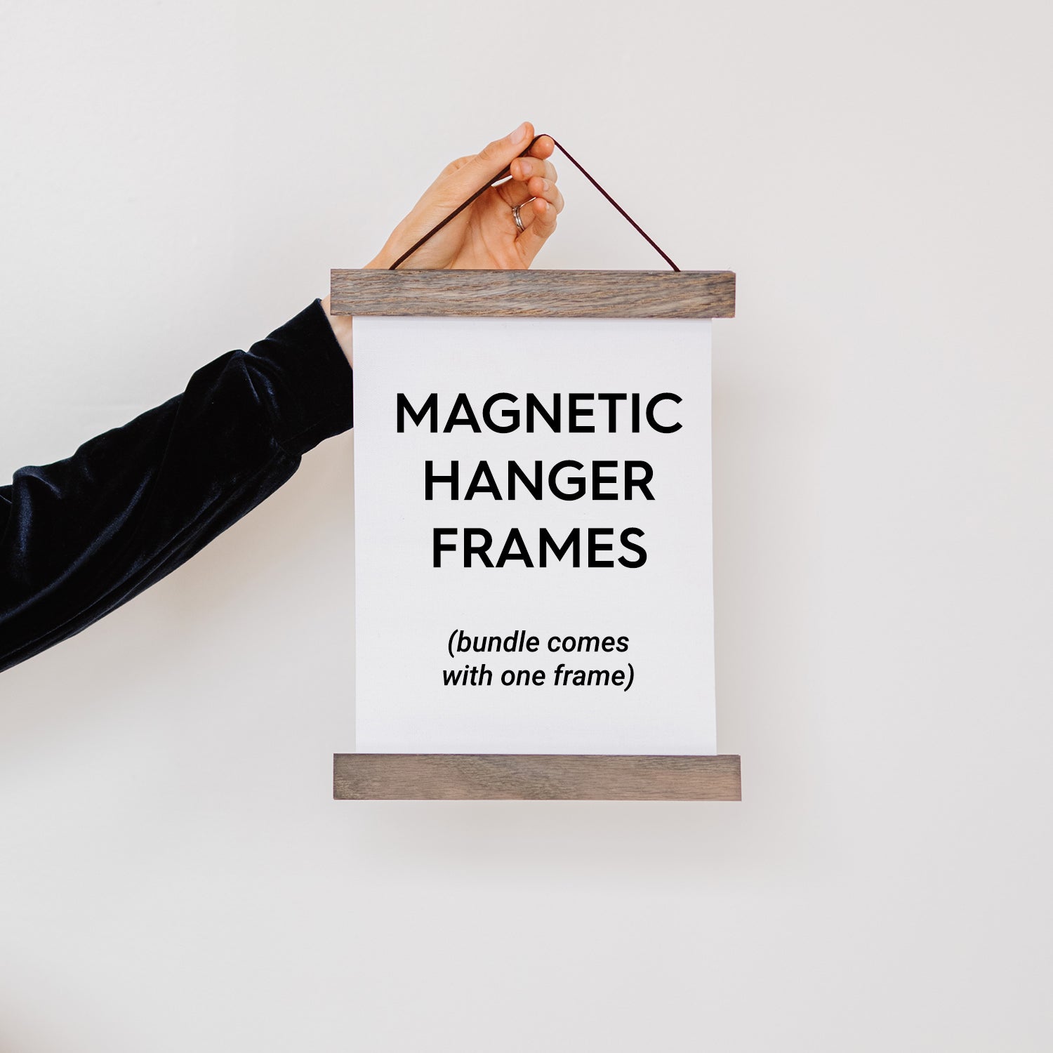8x10" Canvas Bundle - Pack of 5 Flat Art Canvas and Magnetic Wood Hanger Frame - Hanger Frames