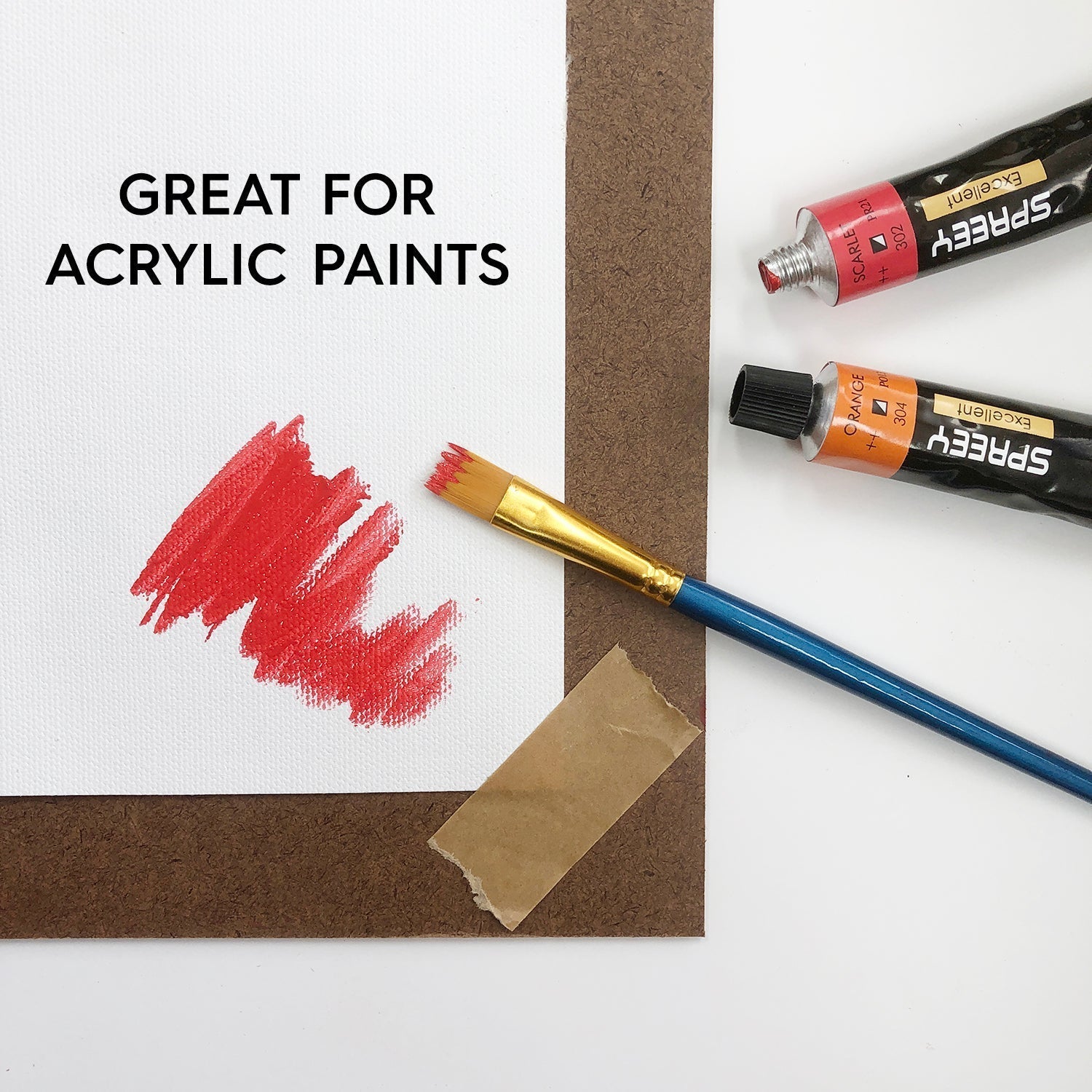 16x20 Plain White Canvases for Painting - 100% Cotton Unstretched - Hanger Frames