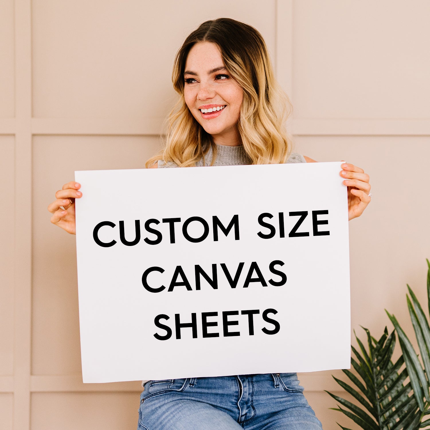 Custom Size Blank Canvas Sheets for Painting - Unstretched 100% Cotton  Rolled