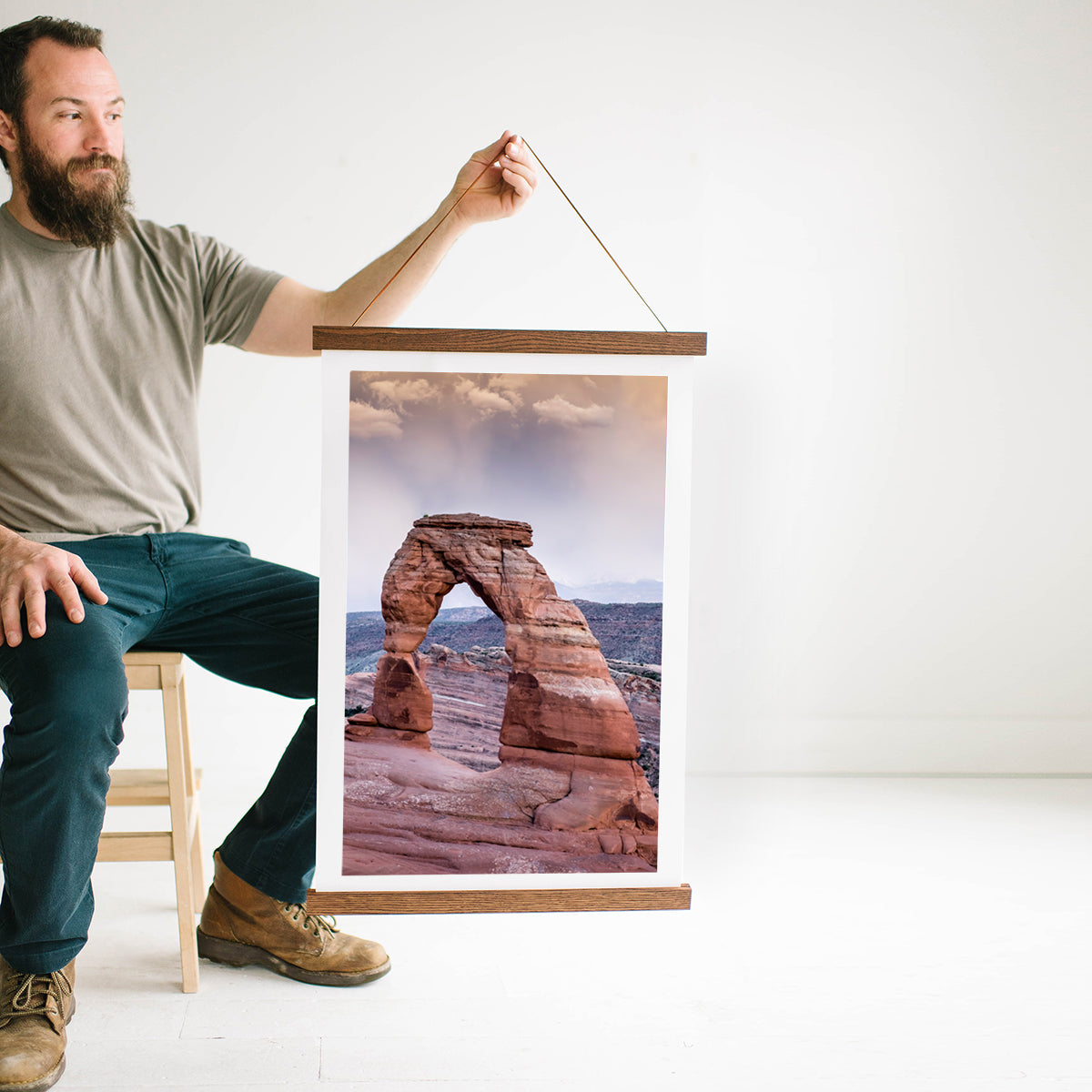 Oak Wood Picture Frame - Hanger Frames