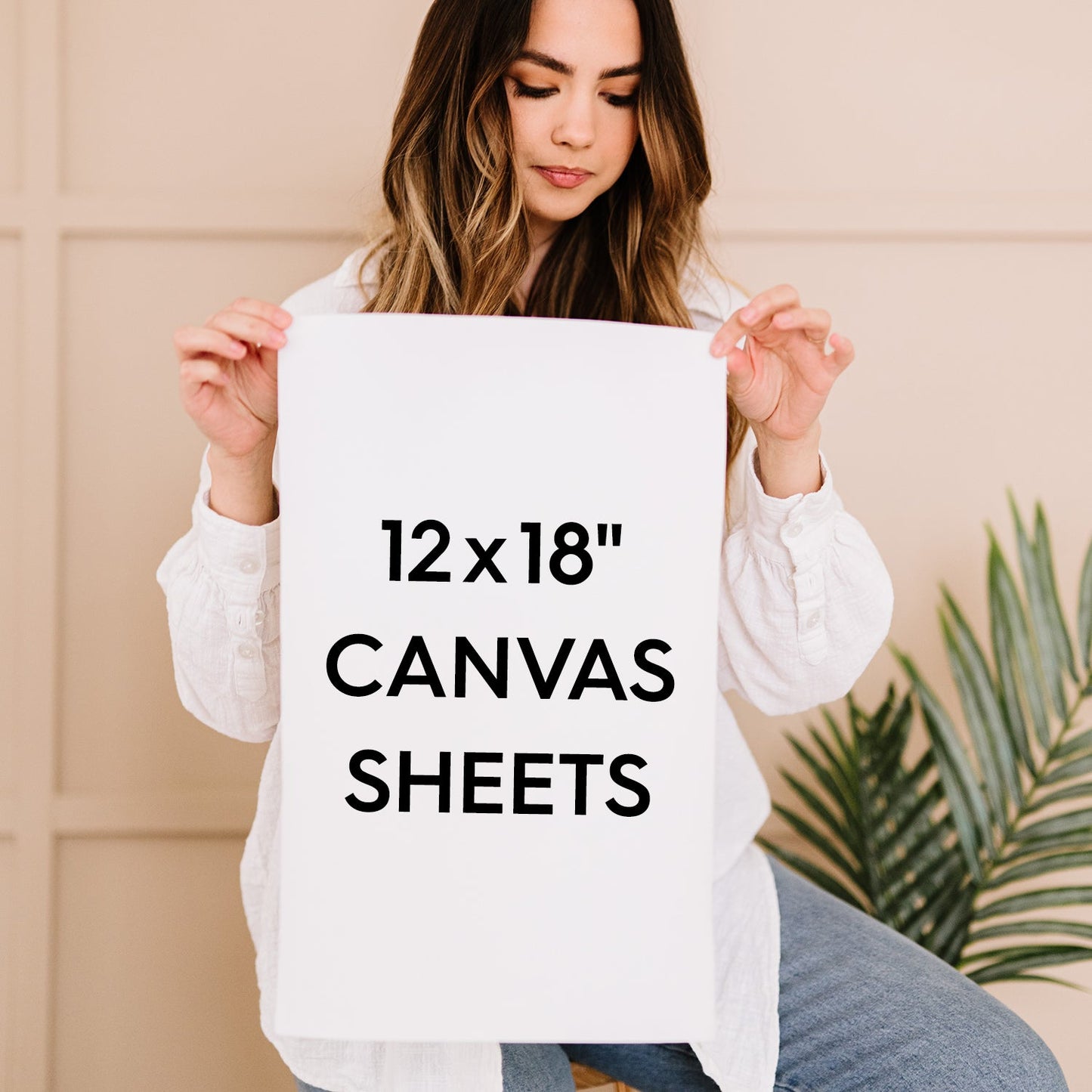 12x18" Blank Canvas For Painting - Unstretched 100% Cotton Canvas Rolled Sheets - Hanger Frames