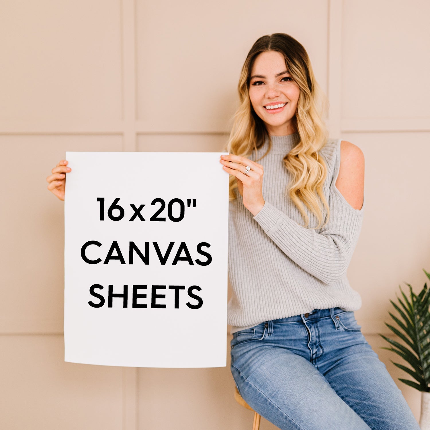 30x40 Canvas Bundle - Pack of 5 Art Canvas Sheets and Magnetic Wood Hanger  Frame
